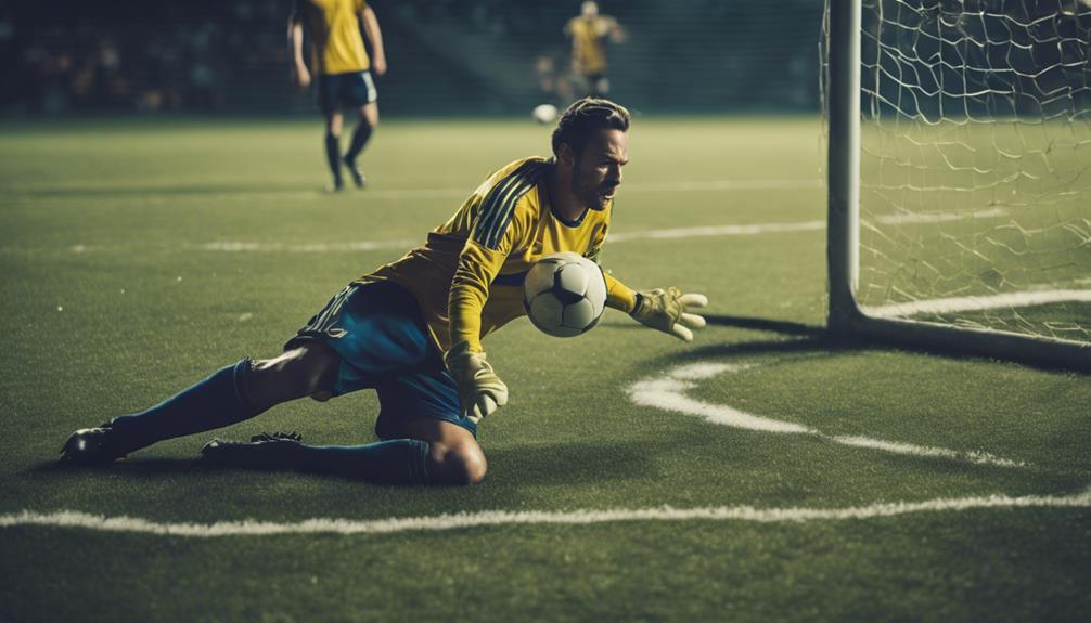 soccer goalie saves goals