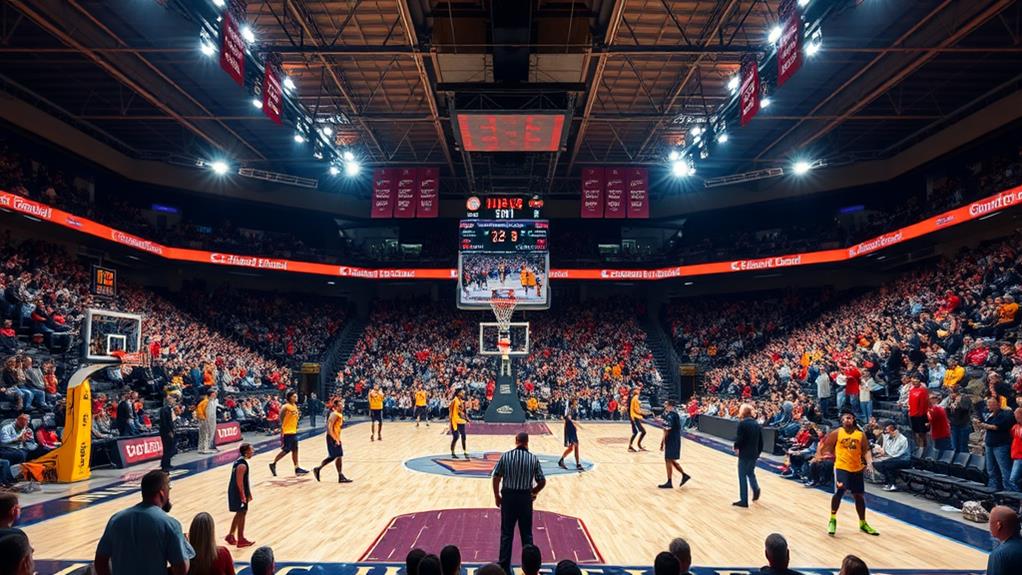 college basketball game clock