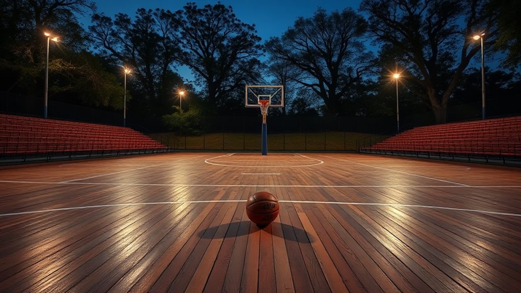 Exploring an Empty Basketball Court: A Symbol of Dedication