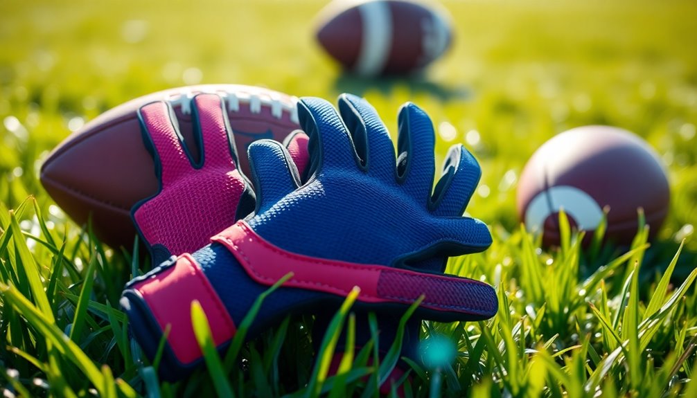 grip enhancing receiver gloves