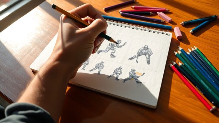 Step-by-Step Guide: How to Draw a Hockey Player