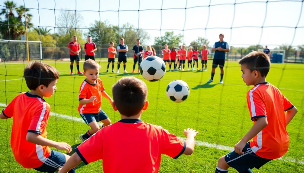 4v2 soccer goal drill