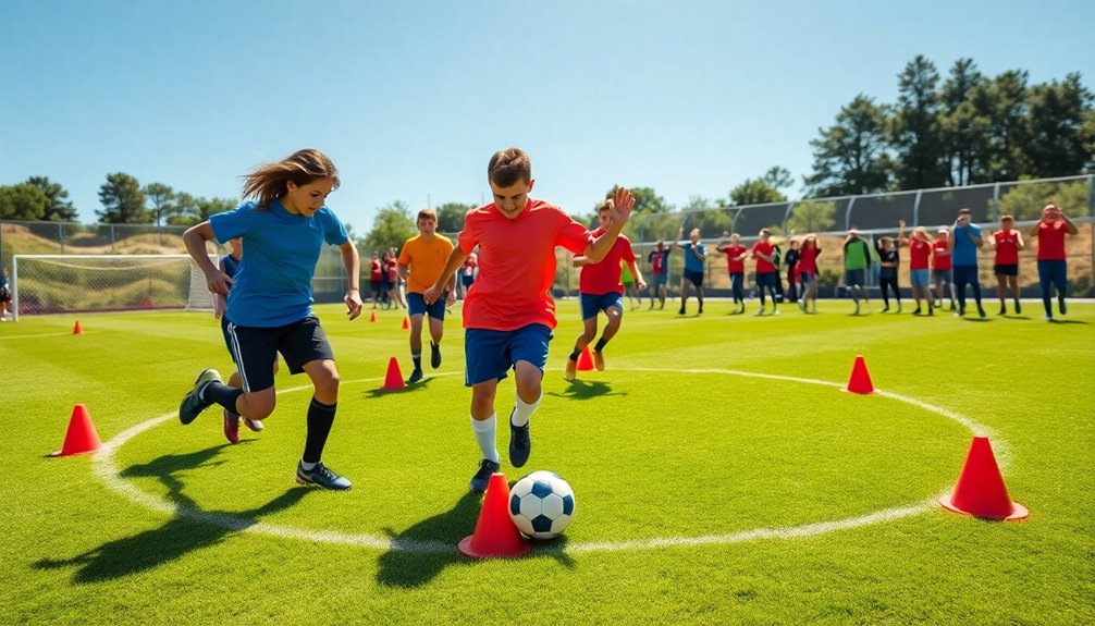 dribbling technique demonstration illustrated