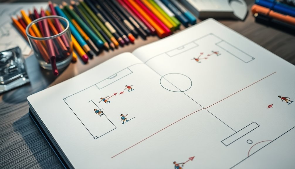 sketching player formations techniques