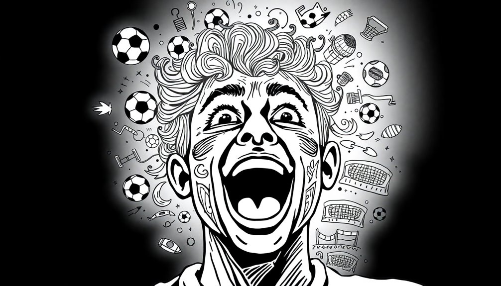 soccer fan doodle artwork