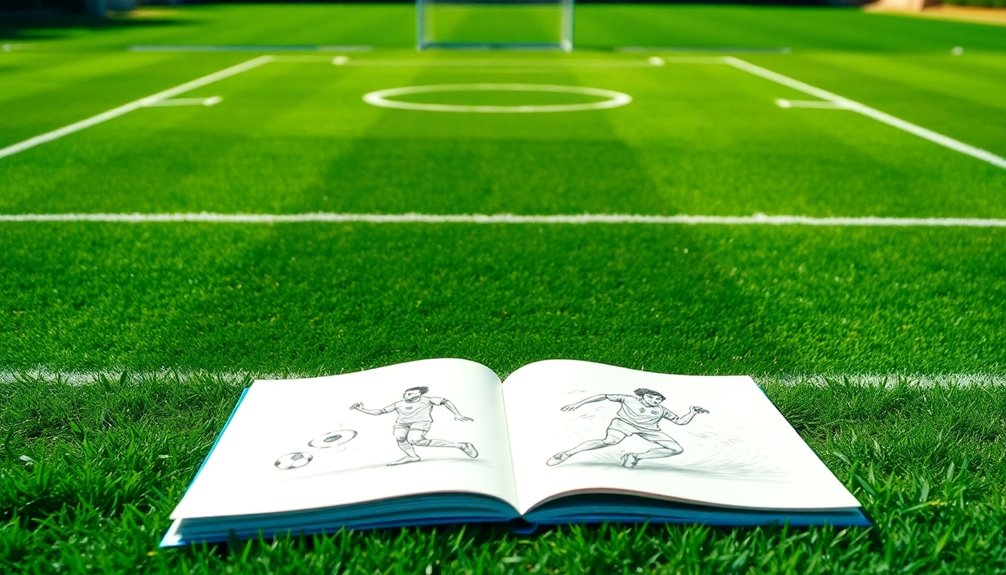 soccer field dimensions and markings