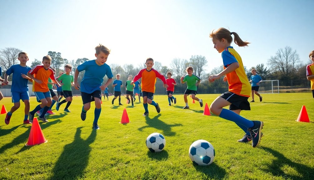 team based mini soccer matches