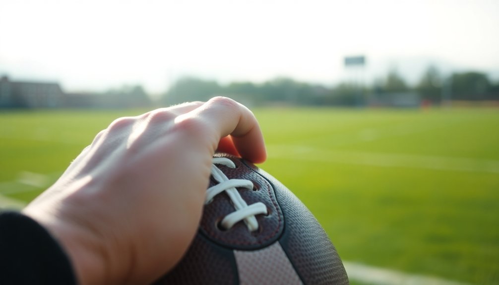 perfect spiral throwing grip