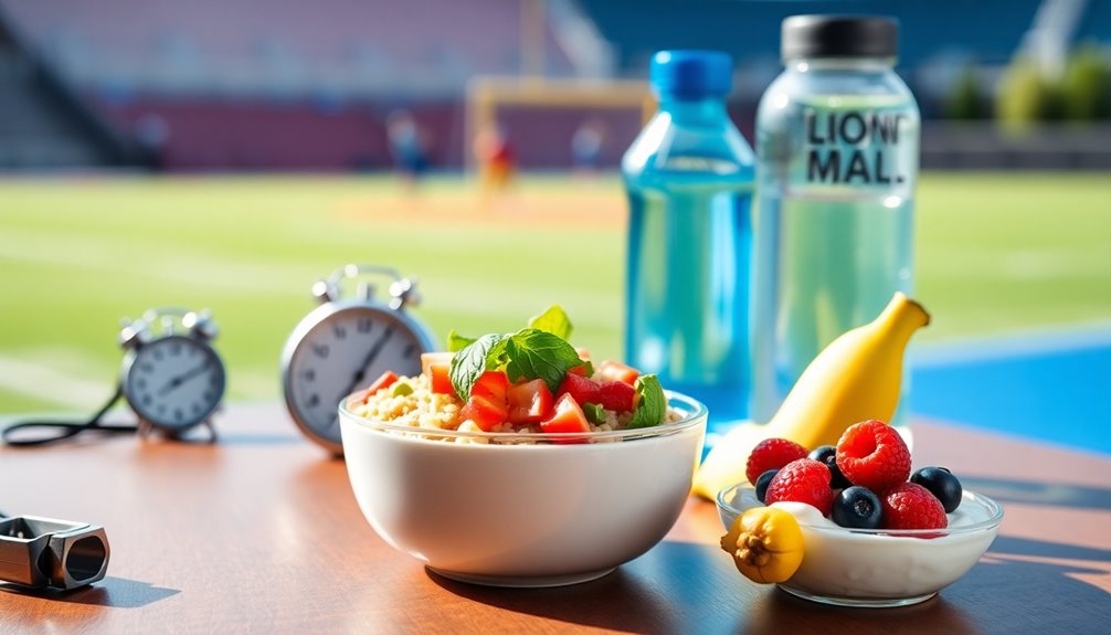 pre game meal timing matters