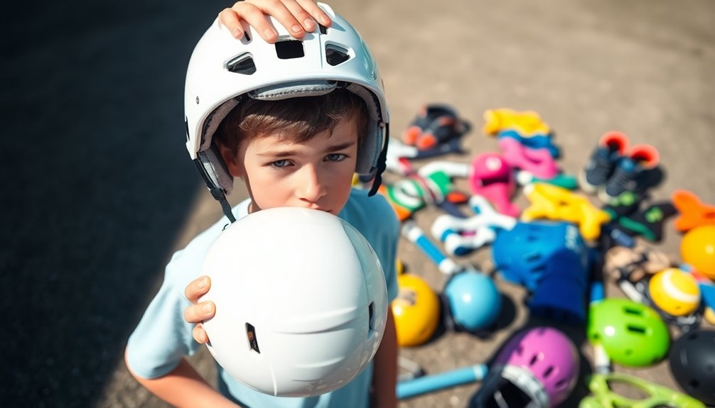 properly sized sports equipment