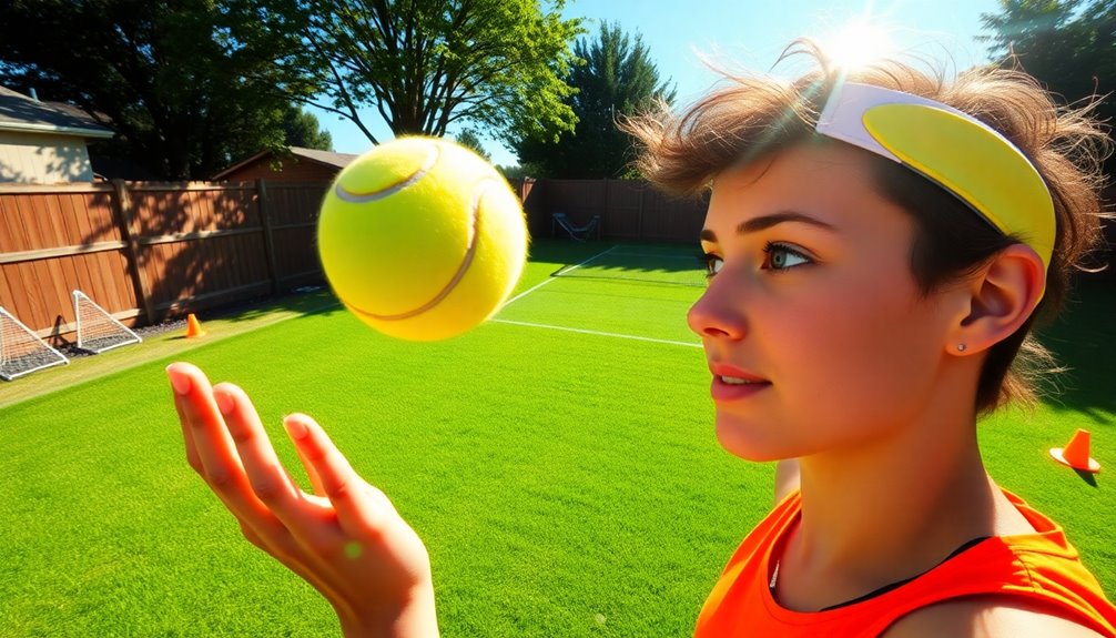 solo ball toss technique