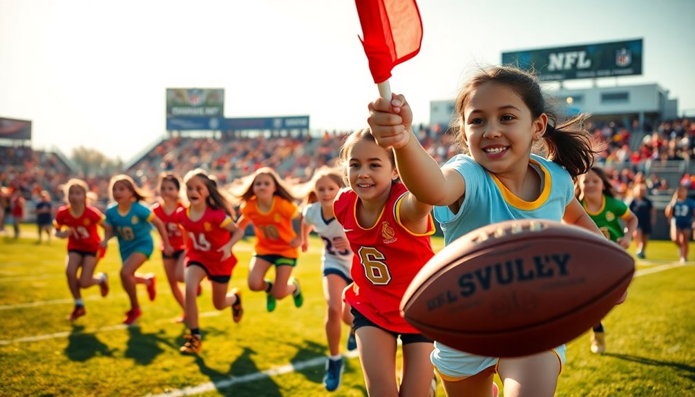 empowering girls through flag football