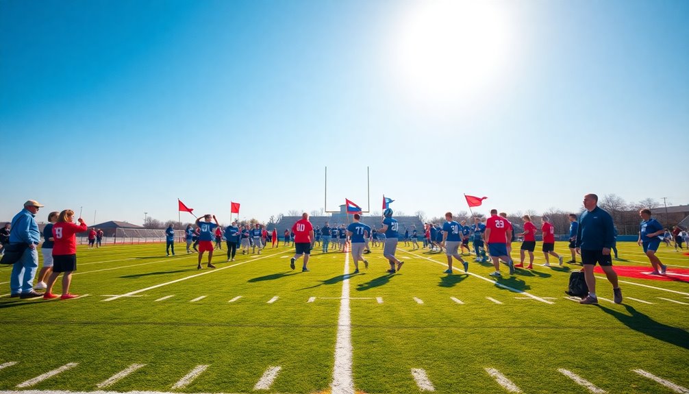 flag football field layout