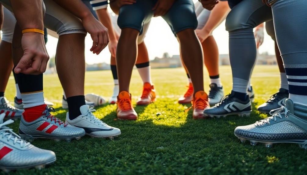 position specific football cleats
