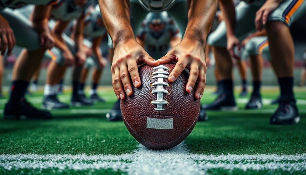 precise football snapping technique
