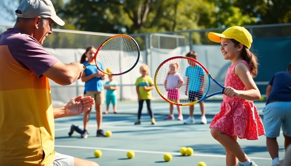 building skills through tennis