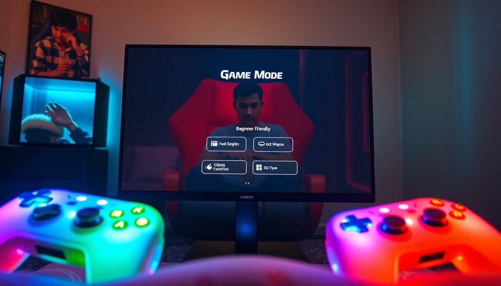 choose beginner friendly game mode