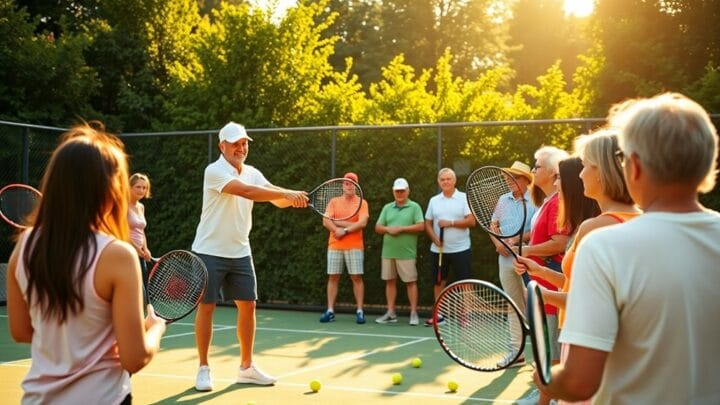 How to Teach Tennis to Adults