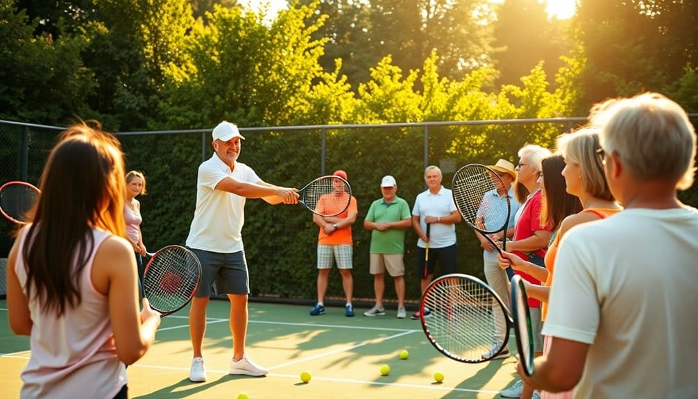 How to Teach Tennis to Adults