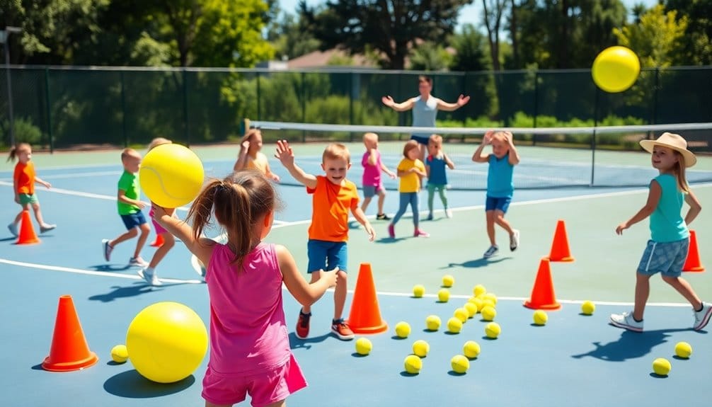 engaging tennis skill games