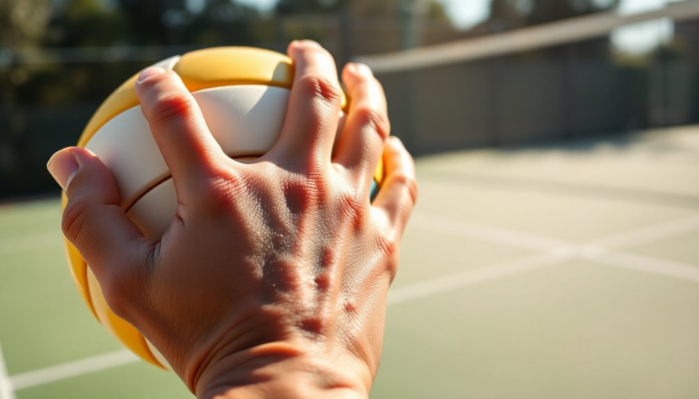 optimal ball holding technique