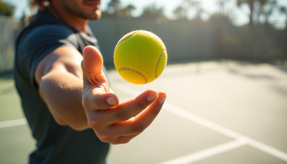 optimal serve toss height