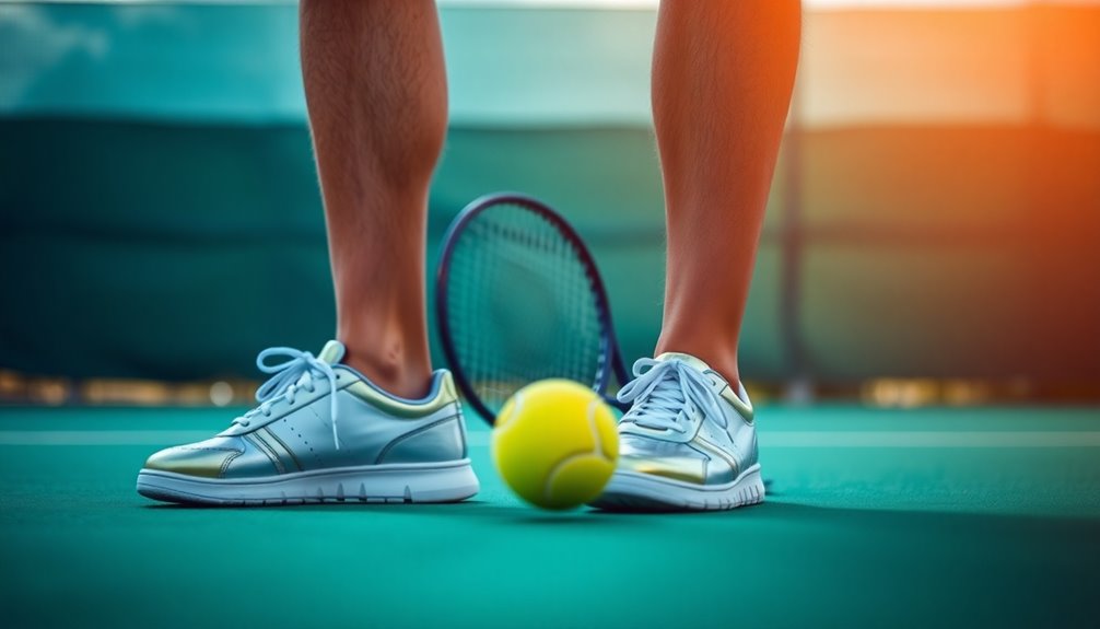 optimal stance for serving